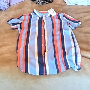 Denim & Flower brand button-down shirt size 13/14.